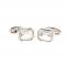 Silver Tone Royal Clear Crystal Cut Cufflinks 1.JPG